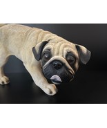 Pug Dog Statue Peeing Pose Life Size Resin Decorative Figurine MayRich C... - €55,17 EUR