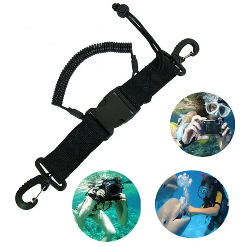 Sporting Scuba Diving Dive Canoe Camera Lanyard with Quick Release Buckle and Cl - £23.90 GBP
