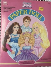 Golden Mattel Vintage Barbie Ken Skipper Whitney Paper Doll Book 1987 Uncut - £8.49 GBP