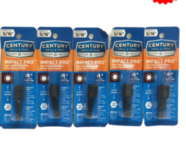 CENTURY DRILL &amp; TOOL 66820 5/16&quot;  Impact Pro Nutsetter Pack of 5 - £30.92 GBP