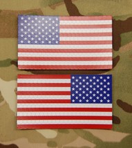 SOLAS Reflective US Flag Set Full Color USCG US Navy Army SeaBee - £15.45 GBP