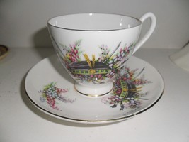 Queen Ann cup and saucer Scotland clan Cordon RARE - £35.52 GBP