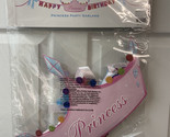 Dept 56 Glitterville Happy Birthday Princess Paper Banner Garland in Pac... - $11.72