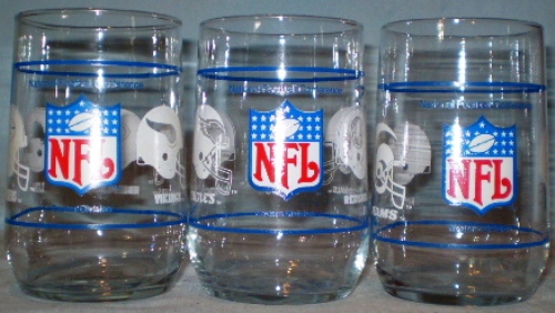 Mobil Football Glasses NFC Divisions Eastern Central Western - $12.00