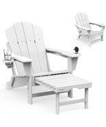 Mdeam Folding Adirondack Chair Fire Pit Chairs Weather Resistant Adirondack - £204.59 GBP