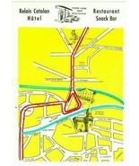 Vintage Advertising Map &amp; Brochure 1960s Route de Narbonne Relais Catala... - $338.27 MXN