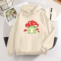 Mushroom  Hoodie Vintage Harajuku Women&#39;s Winter Hoodies Kawaii Casual Streetwea - £48.13 GBP