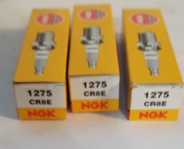 Lot Of Three Ngk CR8E 1275 Spark Plugs - $24.47