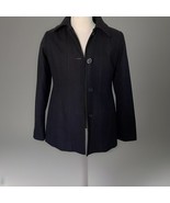 Anne Klein Wool Blend Womens Peacoat Sz Medium Coat Jacket Career Winter... - $25.89