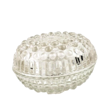 Bubble Clear Glass Trinket Dish with Lid - £11.86 GBP