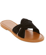 Arizona Jean Co Womens Black Grape Slide Sandals Size 8 New With Tags - $18.50