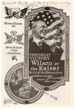 The Great Victory, Wilson Or The Kaiser? The Fall Of The Hohenzollerns (1919) - £74.63 GBP
