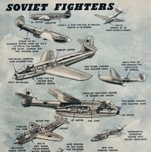 1949 Soviet Fighter War Planes WW2 Military Aviation Popular Mechanics P... - $459.19 MXN