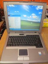 Dell Latitude Windows XP Retro Gaming Laptop 60GB HD 2GB DDR2 w/Power Adapter - £116.16 GBP