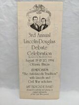 Ottawa Illinois 1994 The 3rd Annual Lincoln-Douglas Debate Celebration F... - $34.90 CAD