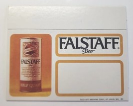 Vintage 1960&#39;s Falstaff Beer Store Display Cardboard Price Stacker Sign PB201A - £11.98 GBP
