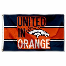 Denver Broncos Pride Flag 3x5ft Banner Polyester American Football broncos048 - £12.78 GBP