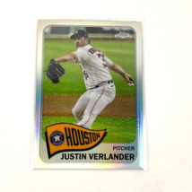 Justin Verlander Topps 2021 Chrome Card TC65-25 Redux Chrome Houston MLB - £1.47 GBP