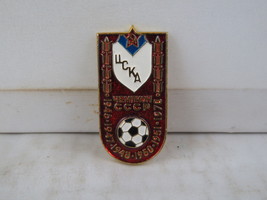 Vintage Soviet Soccer Pin - CSKA Moscow Top League Champions - Stamped Pin - £14.85 GBP