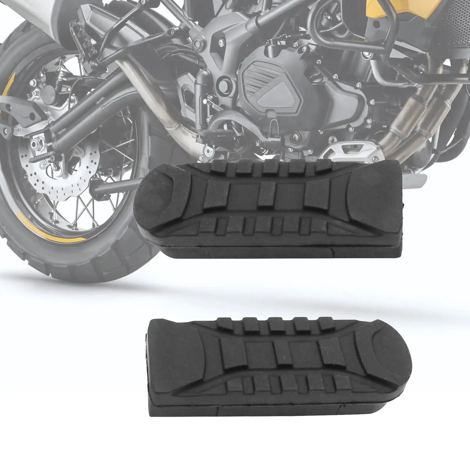 2x Motorcycle Front Rubber Footrest Coves Durable Directly Replace Footrest - $16.90