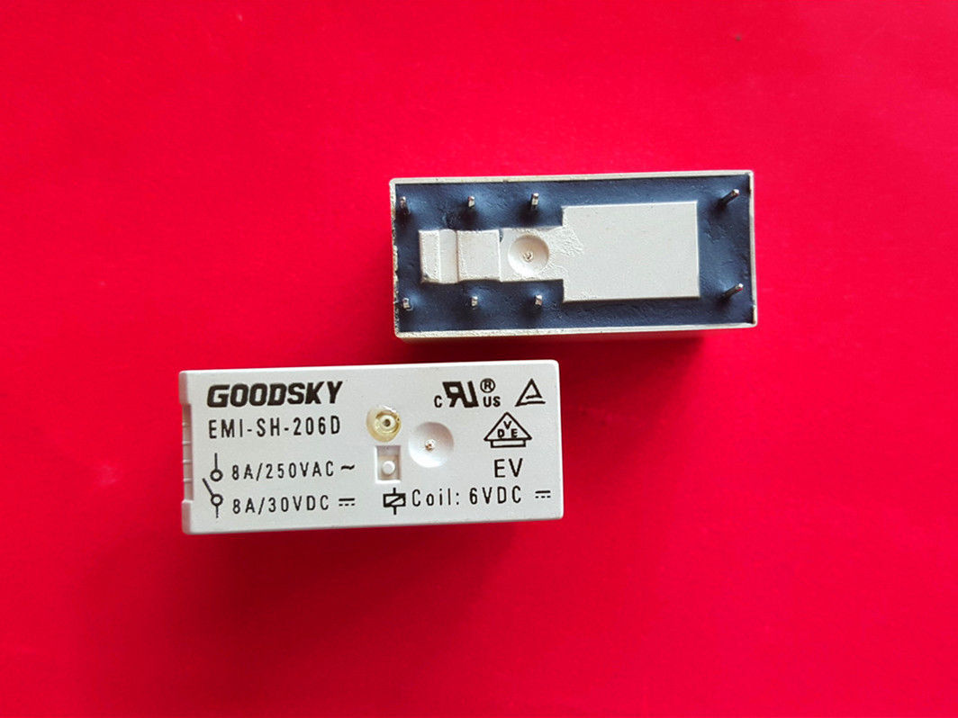 EMI-SH-206D, Coil: 6VDC Relay, GOODSKY Brand New!! - $9.75