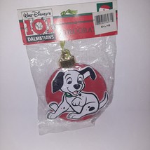 Vintage Disney Kurt Adler 101 Dalmatians Merry Christmas Wooden Ornament NEW - £7.88 GBP