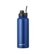 40 oz Insulated Water Bottle Stainless Steel with Wide Mouth Lid Blue - $21.38