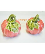 Orange Ceramic Pumpkins Salt and Pepper Shakers - $16.39 CAD