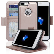  Navor Detachable Magnetic Wallet Case RFID Protection, Compatible iPhone 7 Plus - £13.15 GBP