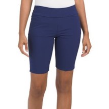 NWT Ladies IBKUL SOLID NAVY BLUE Pullon Golf Shorts sizes 4 &amp; 6 - £31.86 GBP
