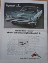 Plymouth 1969 Road Runner Print Magazine Advertisement 1968 - $4.99