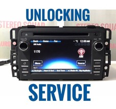 Unlocking service for 13-14 Traverse Enclave Touchscreen radio MP3 player - $58.25