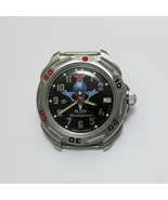 Vintage Mens Watch Vostok Komandirskie VDV Parachute Black Dial Red Star... - $480.00