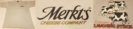 MERKT&#39;S CHEESE COMPANY Wisconsin VINTAGE Early 1990s Single Stitch LARGE... - £26.27 GBP