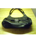 Black leather cowhide ladies worthington purse handbag - £13.83 GBP