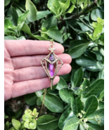 Brass Pendant with rainbow Crystal, minimalist style every day    - $58.00