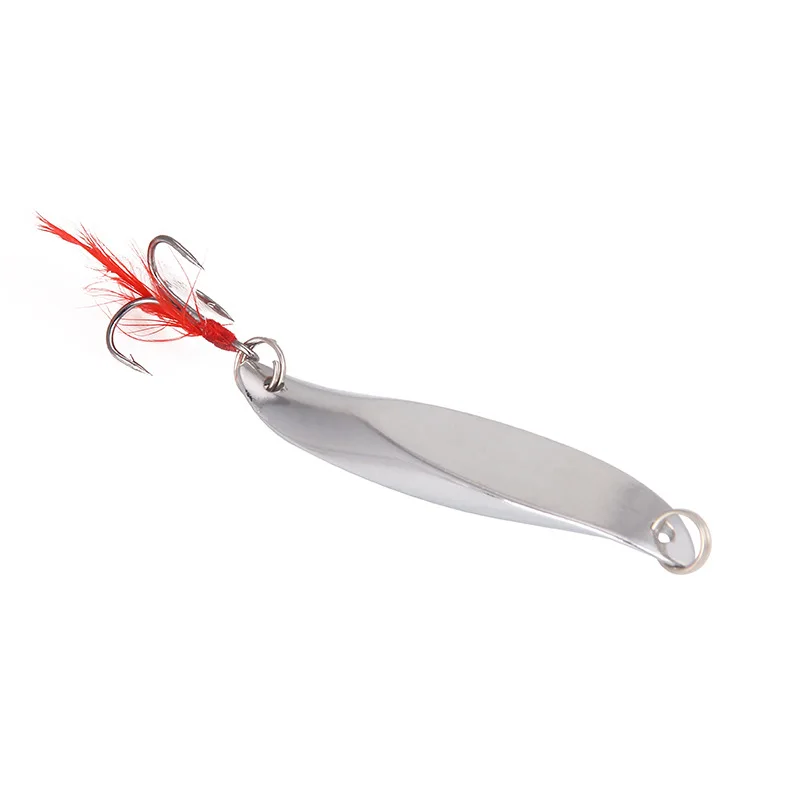 1 PCS Metal Pinwheel Fishing Lure Hard Lure Glitter Noise Baubles With Feather H - £25.72 GBP