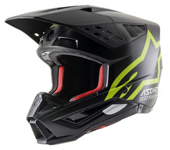 New Alpinestars SM5 Compass Black/Yellow Helmet MX Motocross ATV Adult Mens - £172.56 GBP