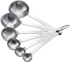 Mrs. Anderson’s Baking Measuring Spoons, 6-Piece Set, Heavyweight 18/8 Stainless - £18.56 GBP