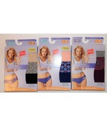 Hanes Womens Microfiber No Lines Low Rise Underwear Size 7, 8 and 9 NWT - £8.21 GBP