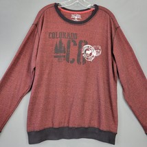 Salt Creek Men Shirt Size 2XL Red Brick Heather Long Sleeve Crew Graphic... - $15.30