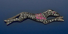 Victorian 1.40ct Rose Cut Diamond Ruby Christmas Wedding Women's Brooch - $587.11