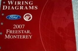 2007 FORD FREESTAR Electrical Wiring Diagrams Diagram Manual EWD ETM OEM - $2.35