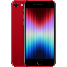 Apple iPhone SE (3rd Gen) A2595 (Fully Unlocked) 64GB Red (Very Good) - £191.70 GBP