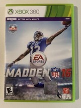 Madden NFL 16 (Microsoft Xbox 360, 2015) With Inserts - $3.99