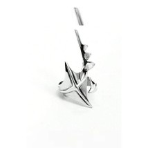 Futuristic Silver Spike Ring | Adjustable Punk Gothic Armor Claw Jewelry - $9.99