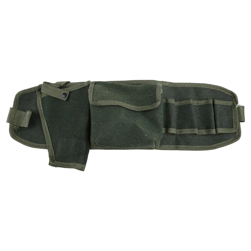 Work Organizer Pouch Belt Men Multi-Pockets Tool Bag Used for Hand Tools Canvas - £51.08 GBP