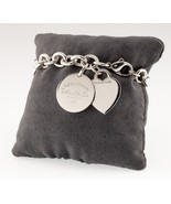Tiffany &amp; Co. Sterling Silver &quot;Return to&quot; Charm Bracelet w/ Two Charms 7.5&quot; - $12,839.43 MXN