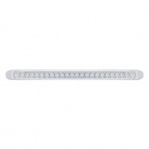 United Pacific 23 Red LED 17 14&quot; Reflector Light Bar W Chrome Bezel-Clear Lens - £55.50 GBP