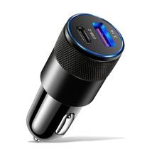 USB Car Charger Quick Charge 3.0 Type C Fast Charging Phone Adapter for iPhone 1 - $9.60